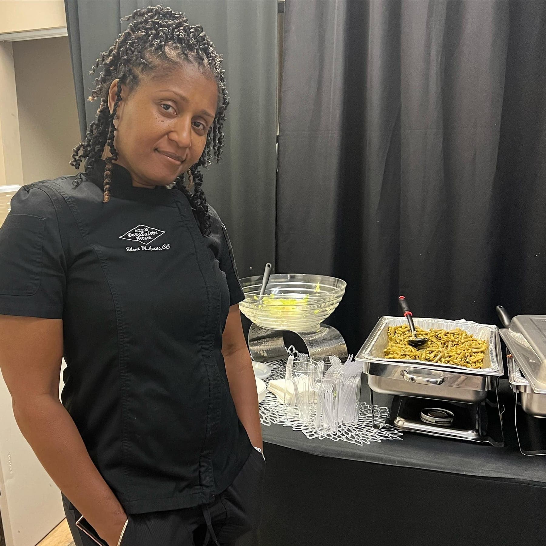 Chef Eboni at Catering Event
